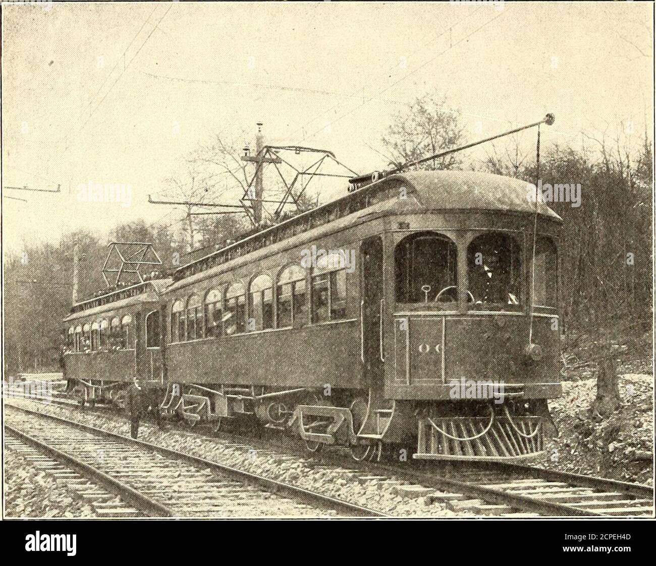The Street railway journal . VIADUCT CROSSING THORN CREEK tive frame  waiting rooms supplied with seats have been acter. The viaduct over the  Baltimore & Ohio Railroaderected. One of these is