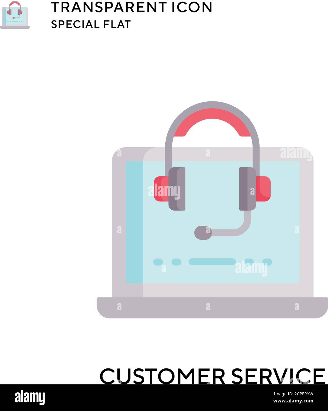 Customer service vector icon. Flat style illustration. EPS 10 vector ...