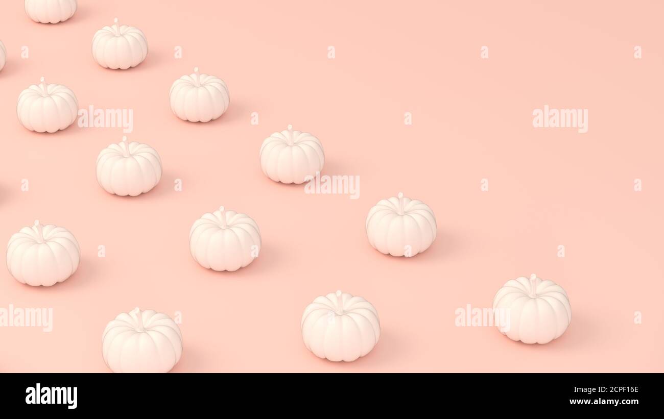 Modern pumpkins pattern isolated on pastel pink backgroundwith with ...