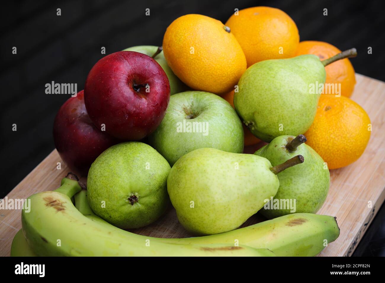 Apples, oranges and pears Stock Photo Alamy