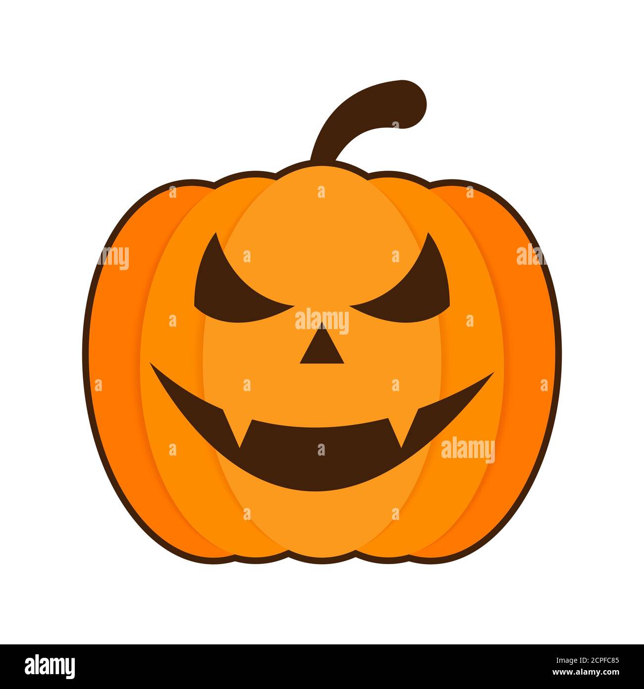 Pumpkin ghost face mask Halloween concept vector illustration Stock ...
