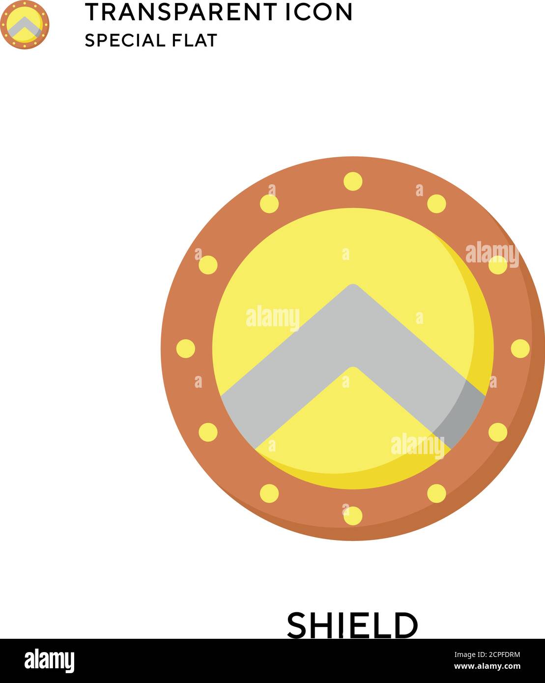 Shield vector icon. Flat style illustration. EPS 10 vector Stock Vector ...
