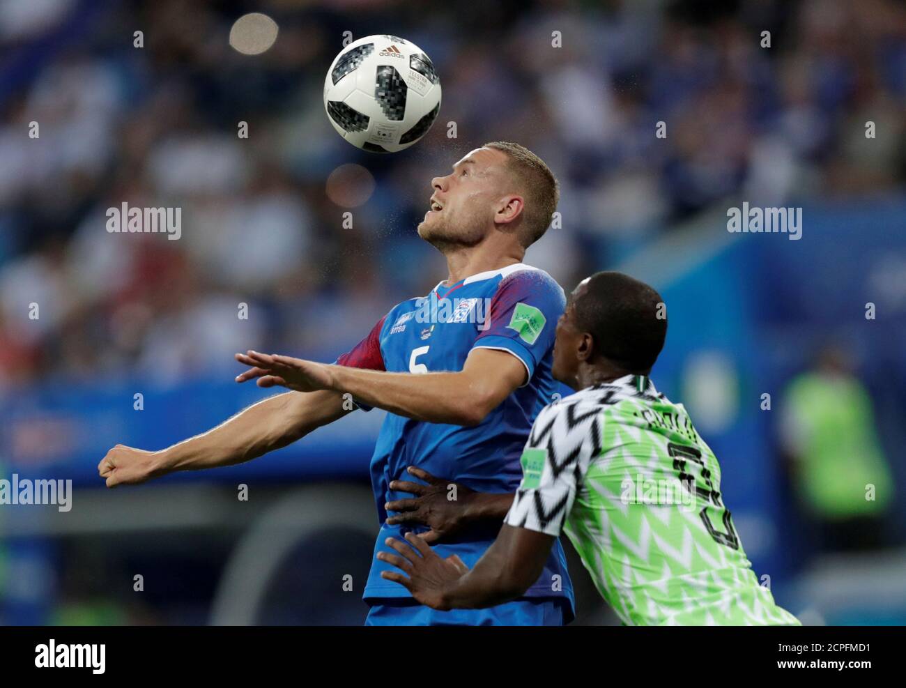 Soccer Football World Cup Group D Nigeria Vs Iceland Volgograd Arena Volgograd Russia June 22 18 Iceland S Sverrir Ingi Ingason In Action With Nigeria S Odion Ighalo Reuters Ueslei