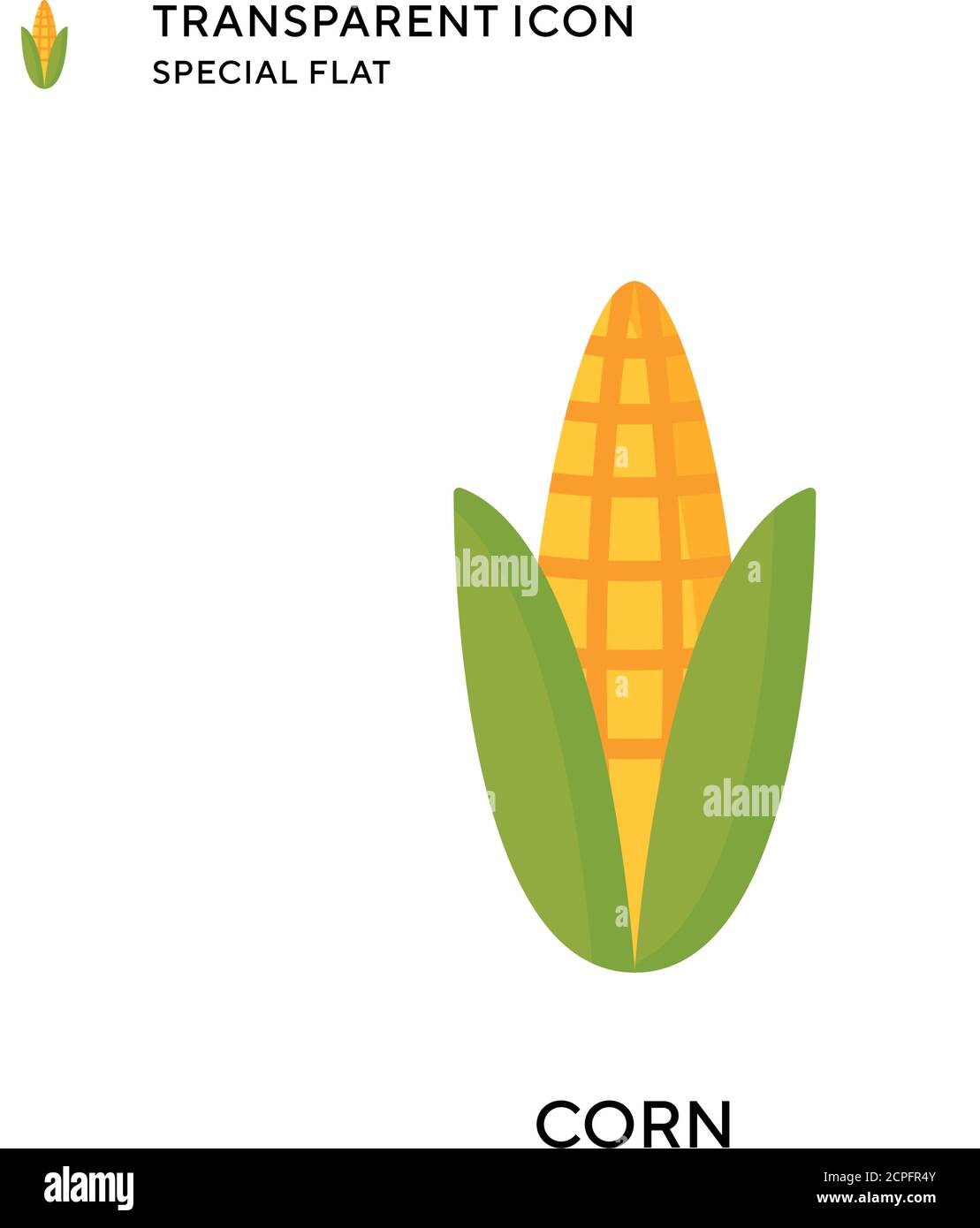 Fresh corn husk closeup view Stock Vector Images - Alamy