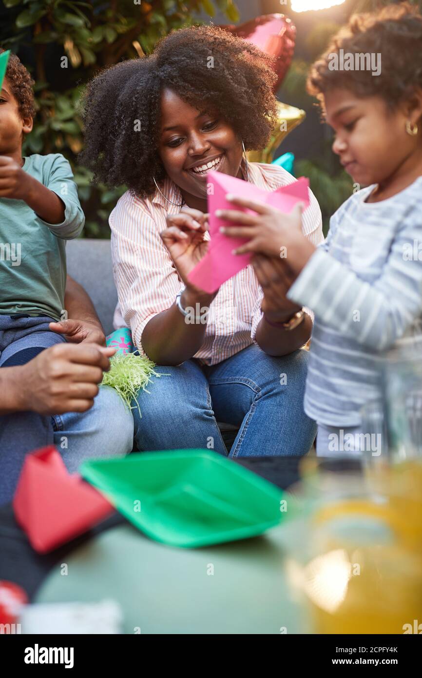 Happy children fun mother hi-res stock photography and images - Alamy