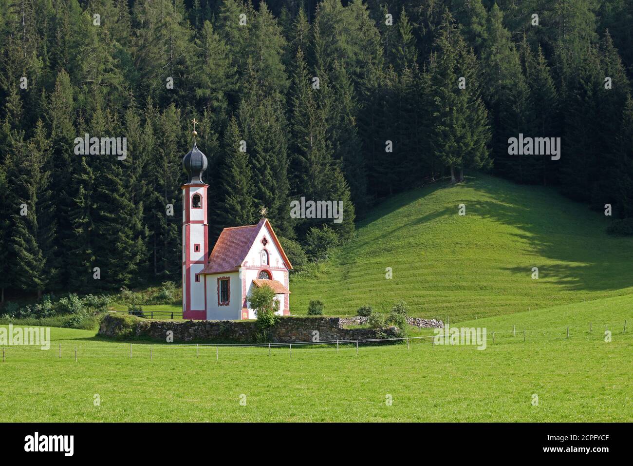 Church of San Giovanni in Ranui in South Tyrol, Italy Stock Photo