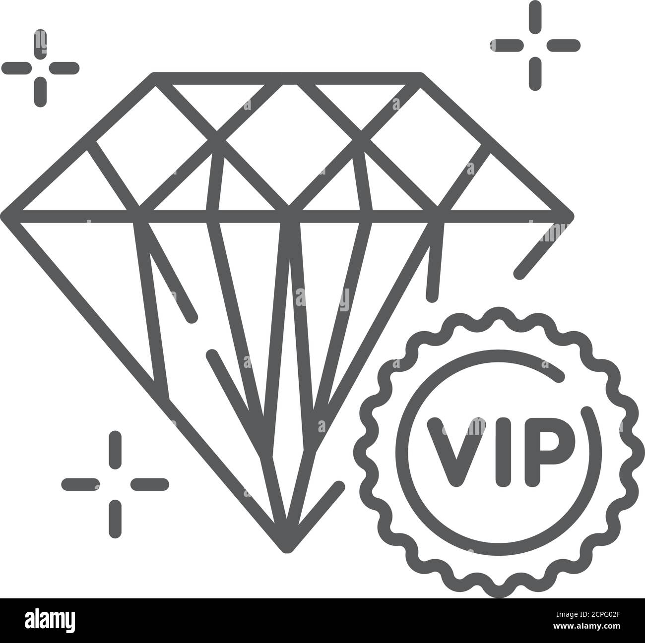 Luxury lifestyle line black icon. Jewelry concept. Vip club. Sign for web page, mobile app, button, logo. Stock Vector