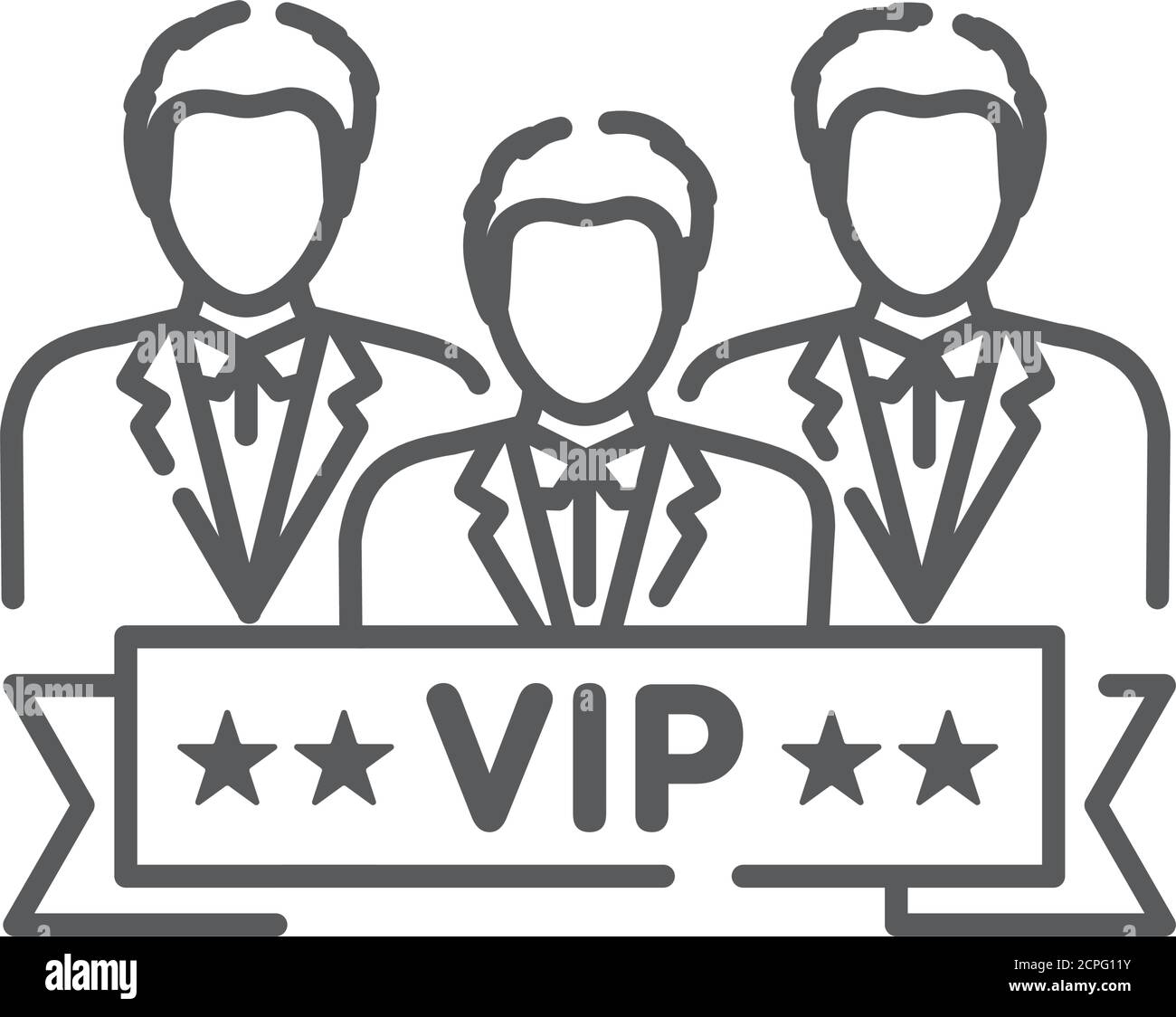 Vip club line black icon. Exclusive membership. Sign for web page ...