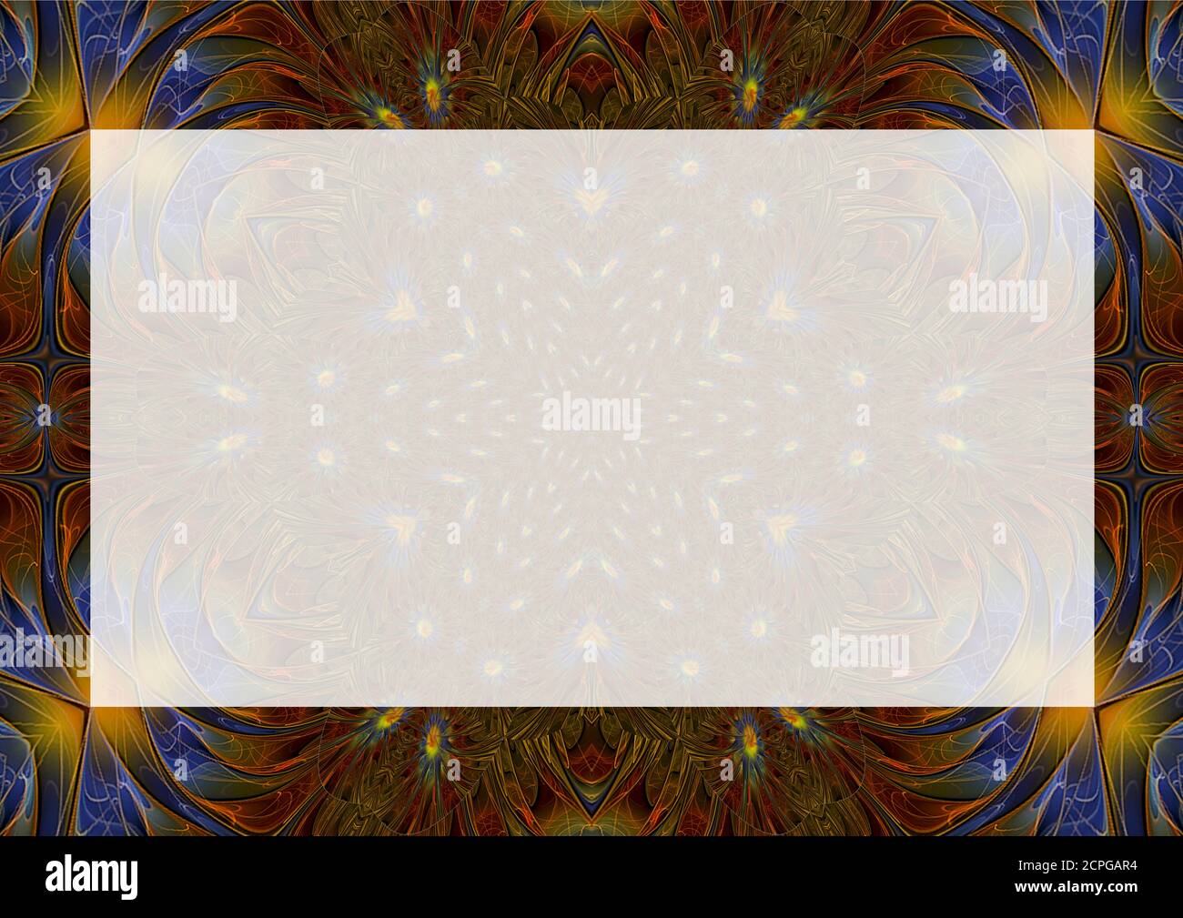 Landscape Border Design Stock Photo - Alamy