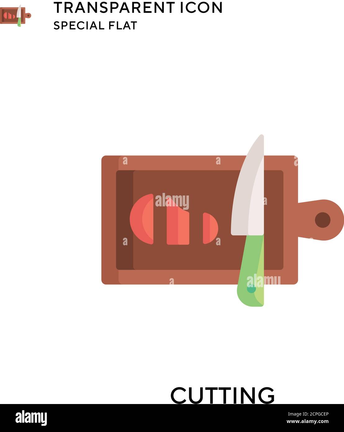 Cutting vector icon. Flat style illustration. EPS 10 vector Stock ...
