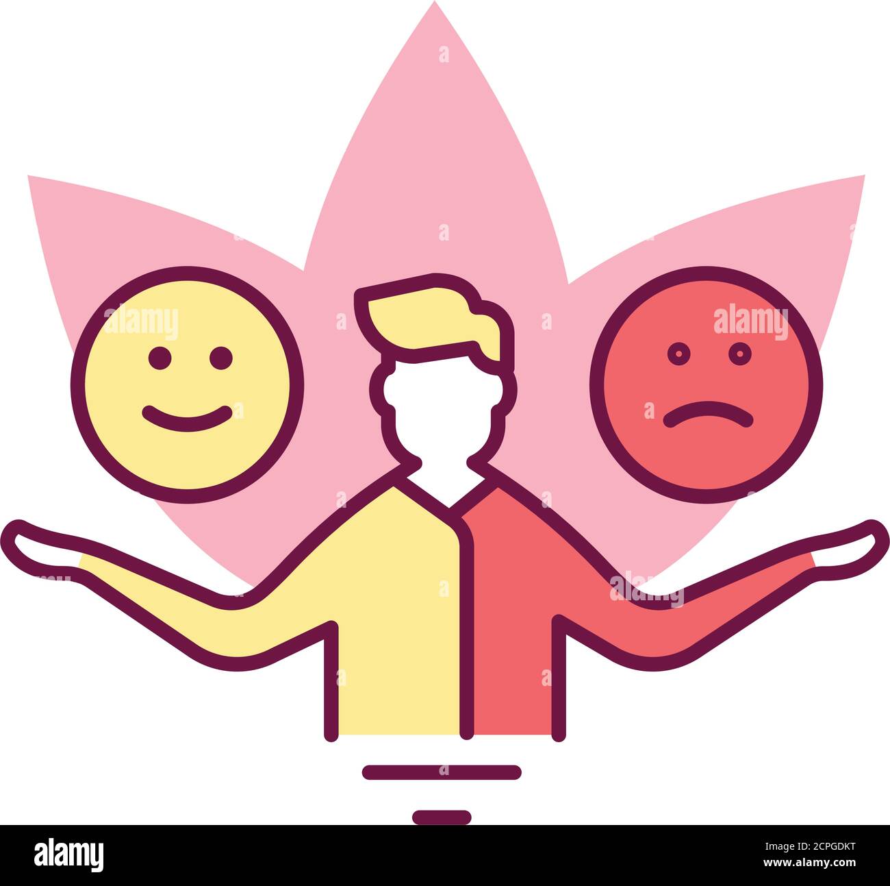 Emotional balance color line icon. Ability of the mind and body to maintain  equilibrium and flexibility in the face of challenge and change. Pictogram  Stock Vector Image & Art - Alamy