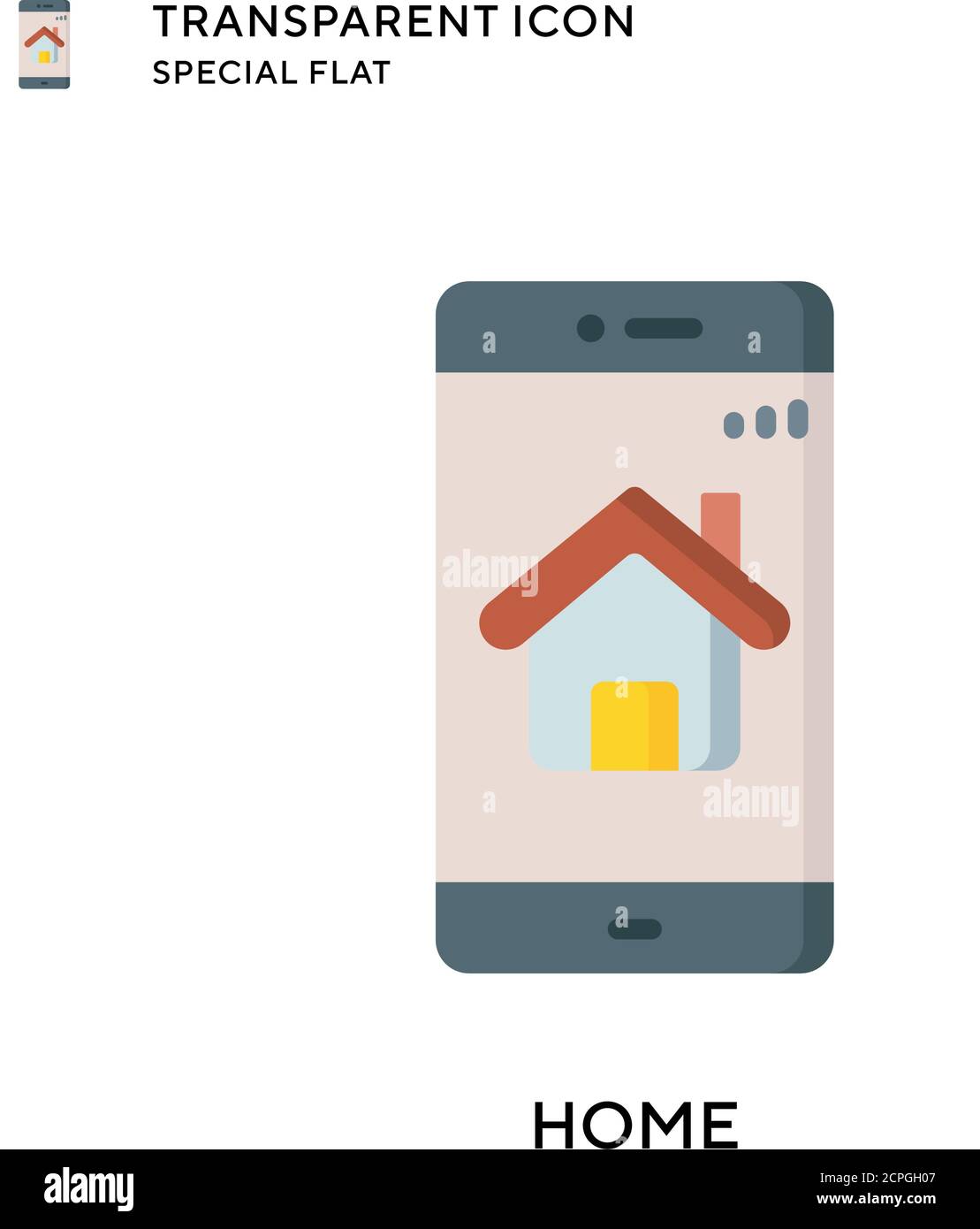 Home vector icon. Flat style illustration. EPS 10 vector Stock Vector ...