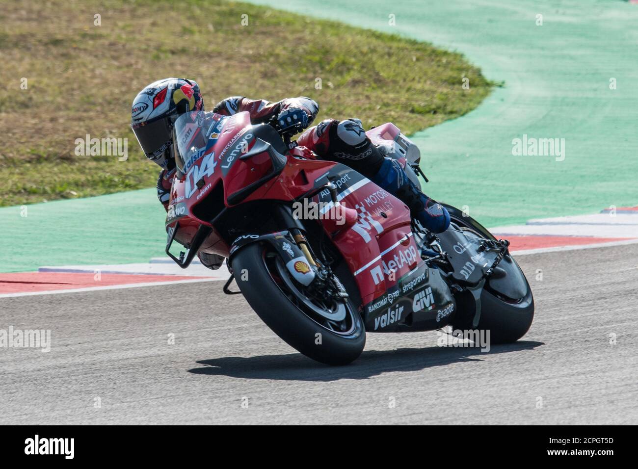 Rimini, Italy. 19th Sep, 2020. Misano Marco Simoncelli World Circuit, misano adriatico (rn), Italy. 19th Sep, 2020. ANDREA DOVIZIOSO - DUCATI TEAM during Grand Prix of San Marino and Riviera di Rimini - Free practice 3, MotoGP World Championship - Credit: LM/Alessio Marini/Alamy Live News Stock Photo