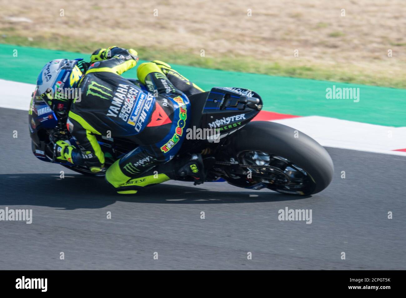 Rimini, Italy. 19th Sep, 2020. Misano Marco Simoncelli World Circuit, misano adriatico (rn), Italy. 19th Sep, 2020. VALENTINO ROSSI - MONSTER ENERGY YAMAHA MotoGP during Grand Prix of San Marino and Riviera di Rimini - Free practice 3, MotoGP World Championship - Credit: LM/Alessio Marini/Alamy Live News Stock Photo