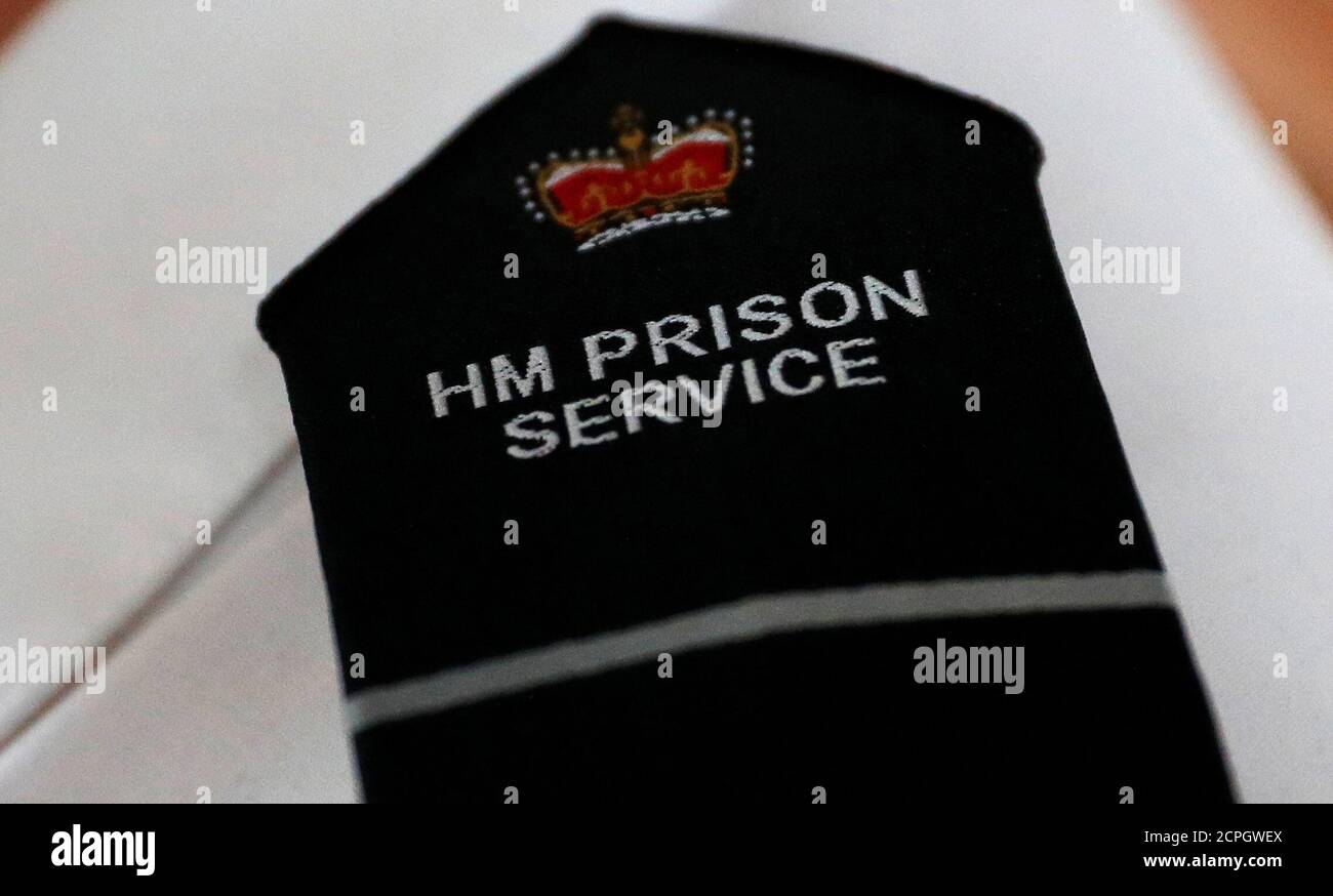 A closeup of the epaulette of a Prison Officer is seen at Styal Prison in Styal, Britain, January 24, 2018. REUTERS/Phil Noble Stock Photo