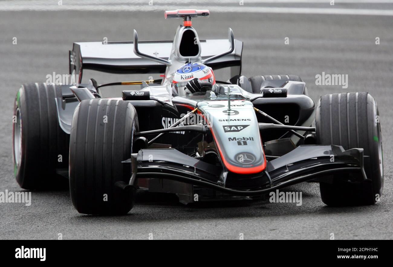 Formula One Driver Kimi Raikkonen Of Finland Drives His Mclaren Mercedes During Free Practice Session Of The French Grand Prix At The Magny Cours Circuit July 2 05 The French Grand Prix