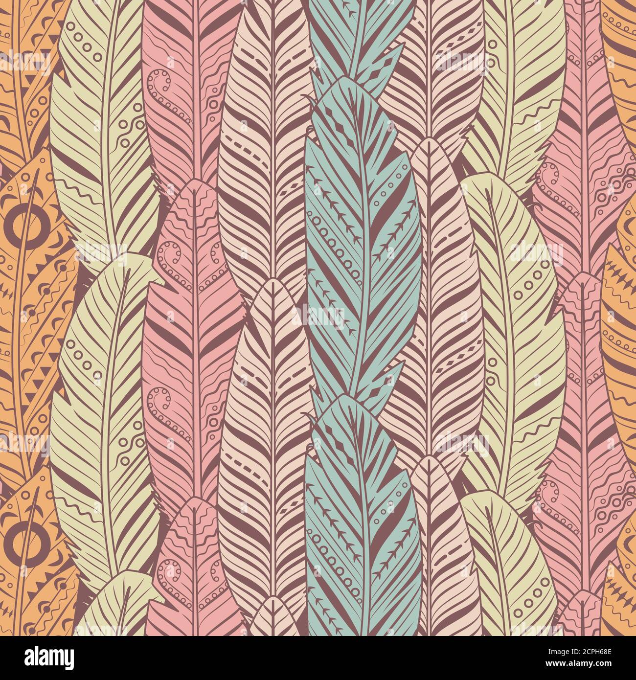 Feather Pattern Wallpaper
