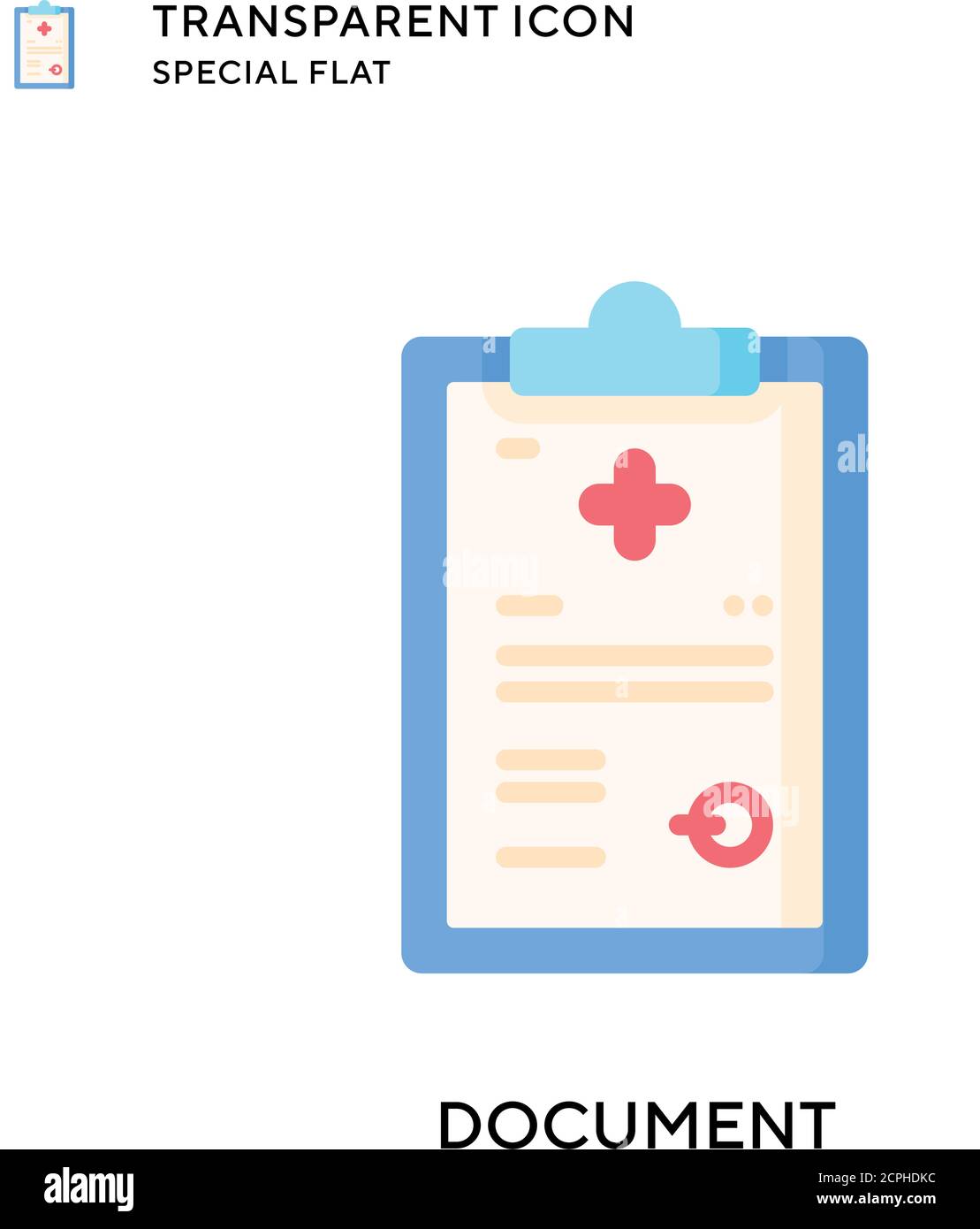 Document vector icon. Flat style illustration. EPS 10 vector Stock ...
