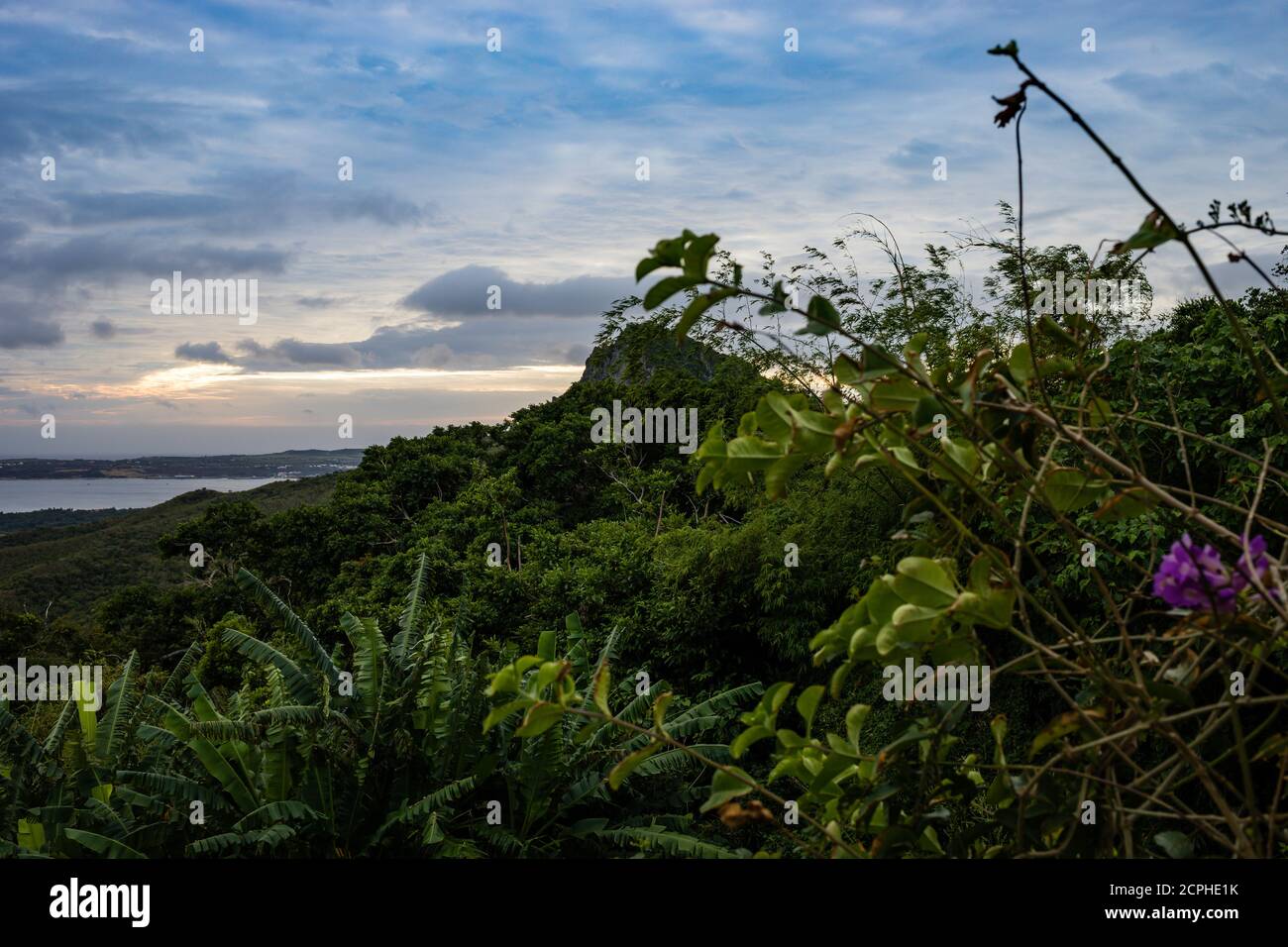 Pacific Ocean Ocean Views in the Kenting National Forest Recreation Area Stock Photo