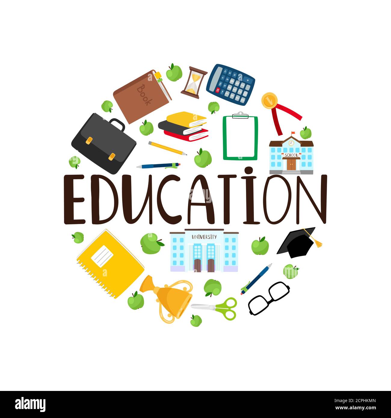 Education vector hi-res stock photography and images - Alamy