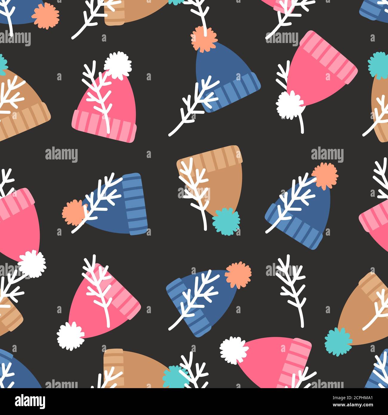 Hats Texture Stock Vector Images - Alamy