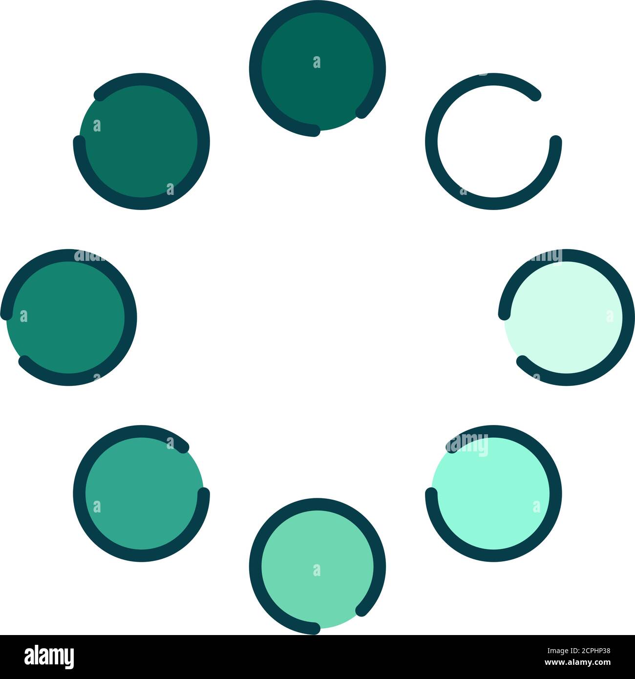 Download color line icon. Loading sign. Vector illustration for web ...