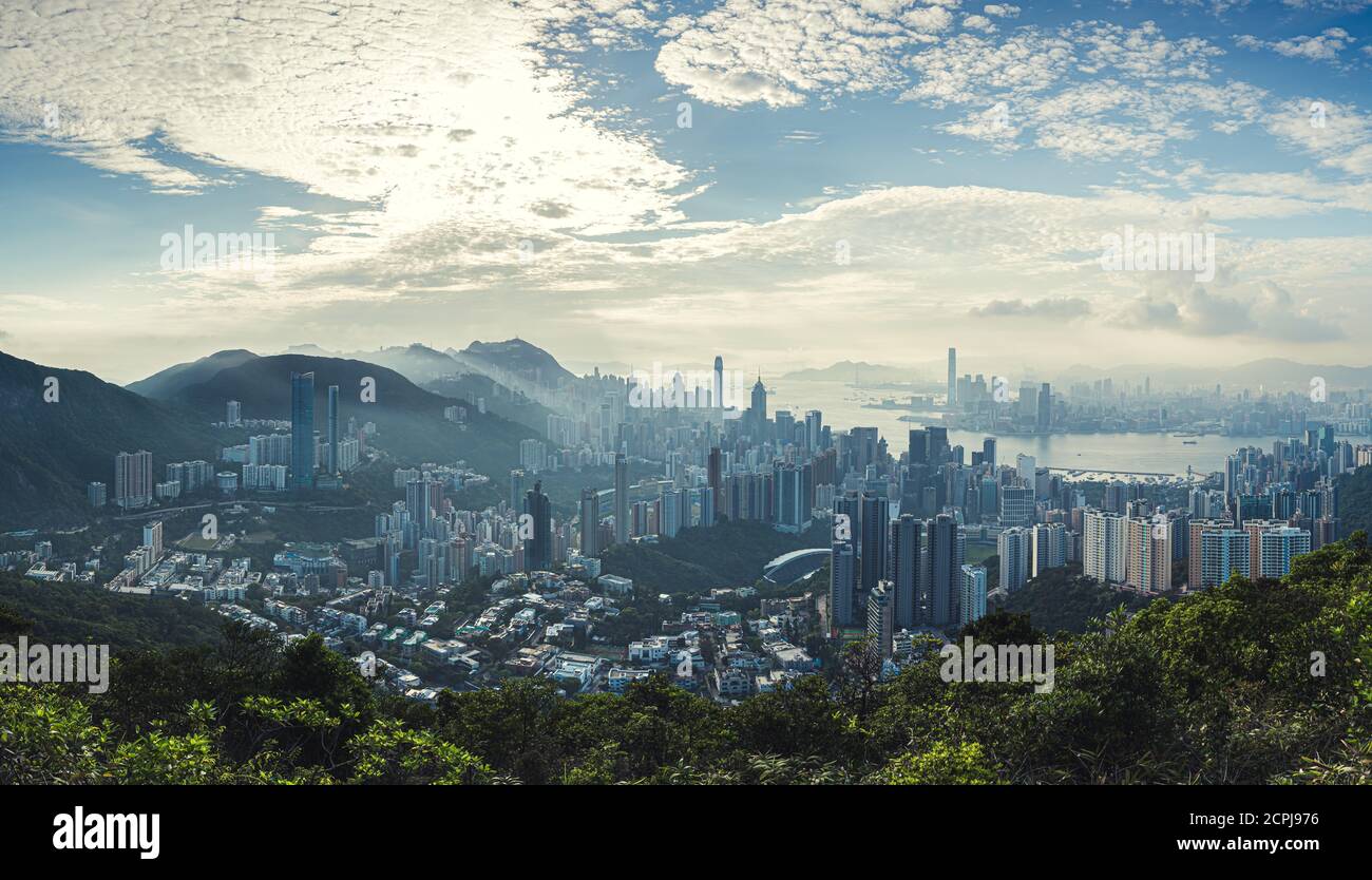 Hong kong china aerial hi-res stock photography and images - Alamy
