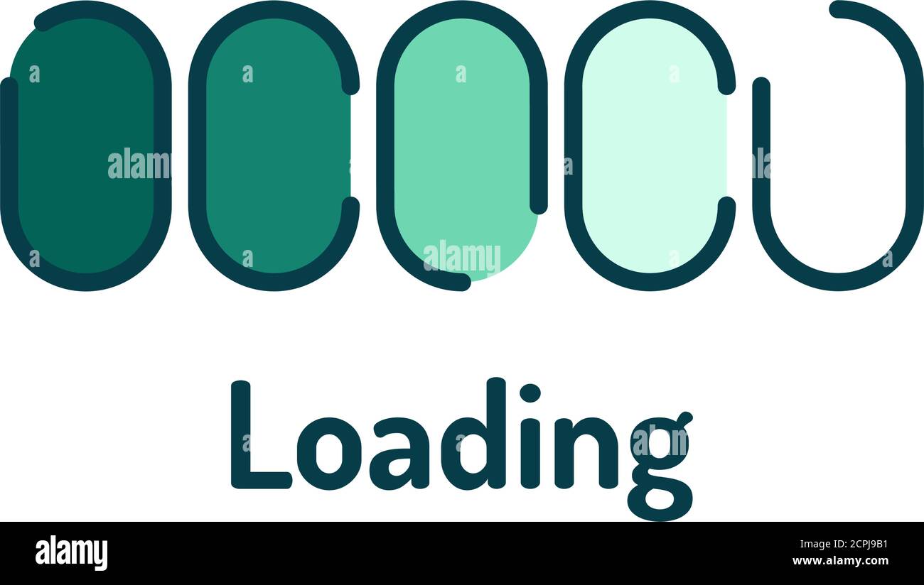 Download color line icon. Loading sign. Vector illustration for web ...