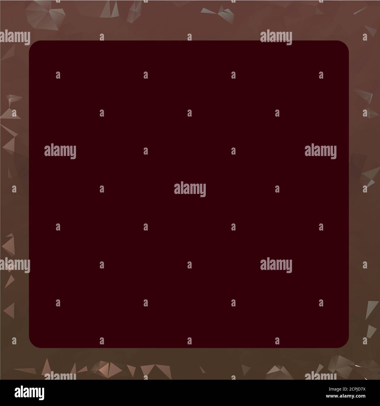 Brown Abstract Low Poly Geometric Polygonal Background With Square Box ...