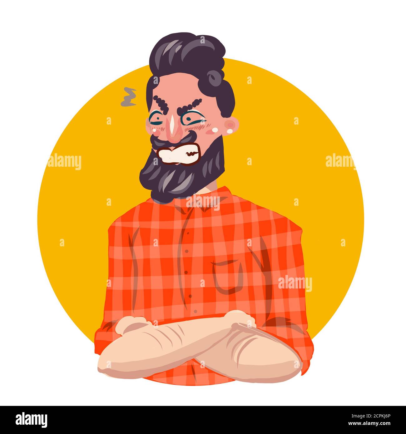Young man angry emoji sticker Stock Photo - Alamy Young man angry emoji sticker Stock Photo - Alamy