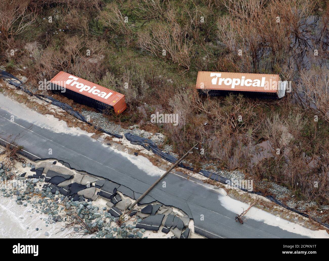 Toppled shipping containers hi-res stock photography and images - Alamy