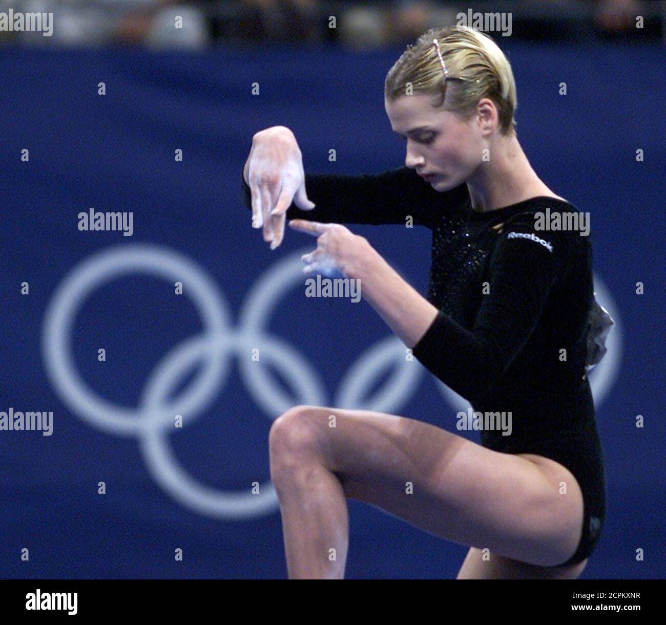 Russian Gymnast Svetlana Khorkina Performs Her Floor Routine During The Womens All Around Final 5906