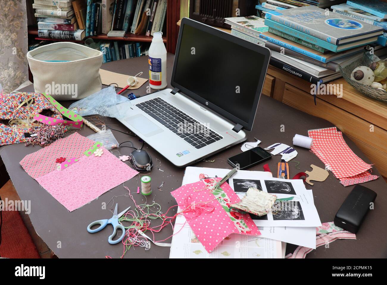 Embroidery crafting Stock Photo