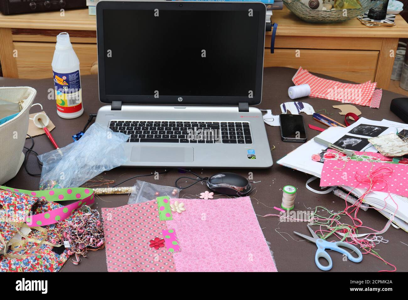 Embroidery crafting Stock Photo