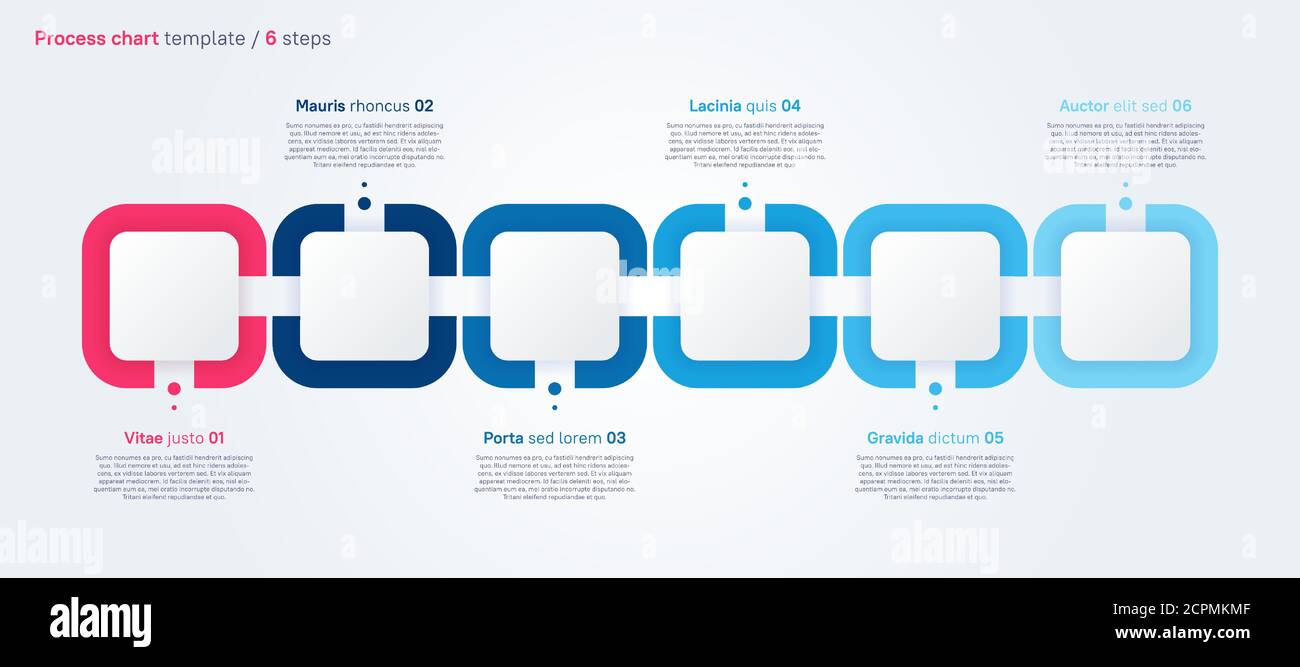 Vector process chart design template Stock Vector Image & Art - Alamy