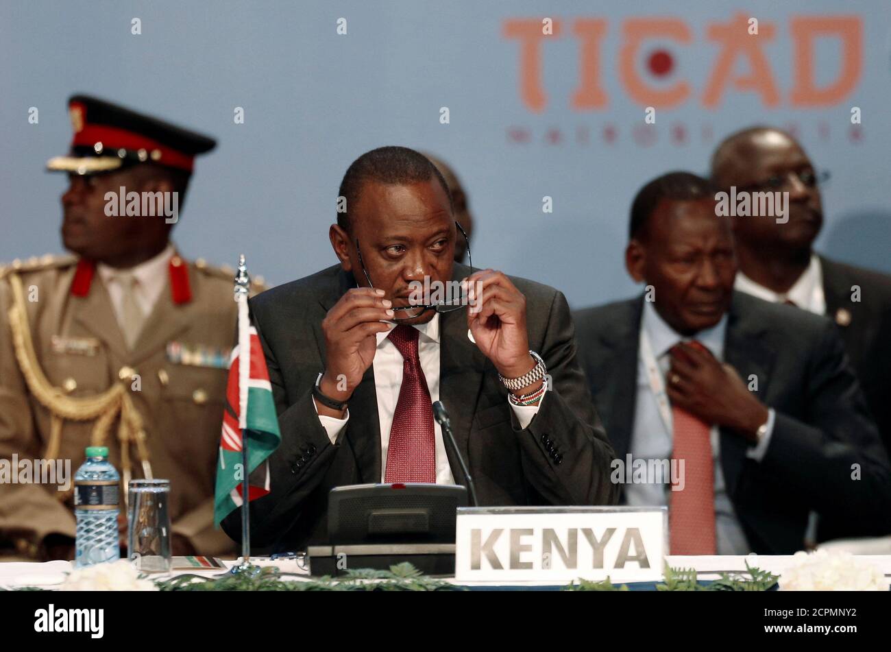Kenya's President Uhuru Kenyatta attends the Sixth Tokyo International Conference on African Development (TICAD VI) in Kenya's capital Nairobi, August 27, 2016. REUTERS/Thomas Mukoya Stock Photo