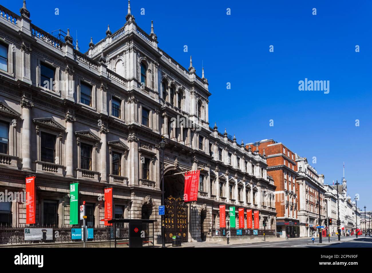 England, London, Piccadilly, Burlington House and the Royal Acadamy