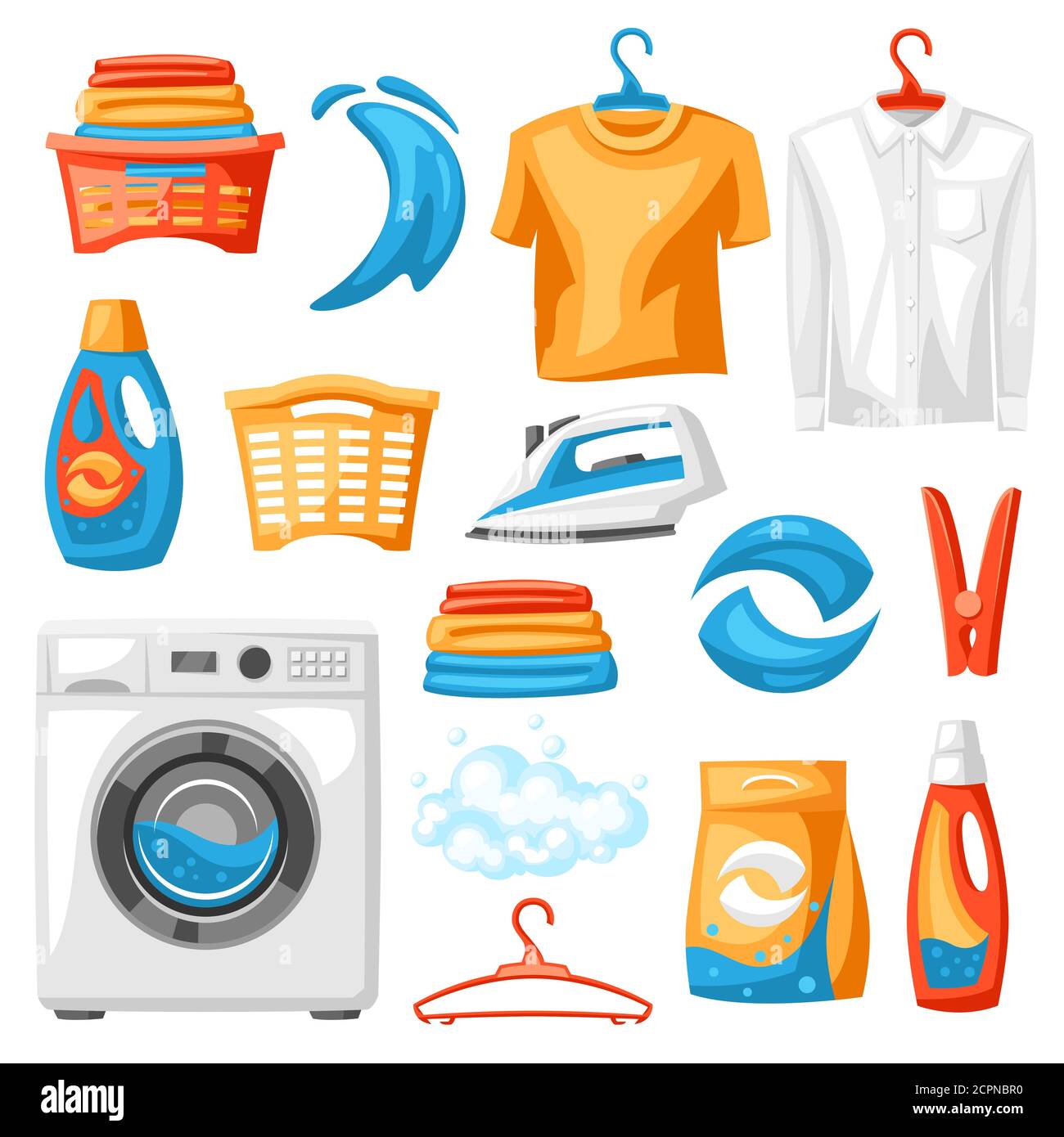 Laundry service set of professional items Stock Vector Image & Art Alamy
