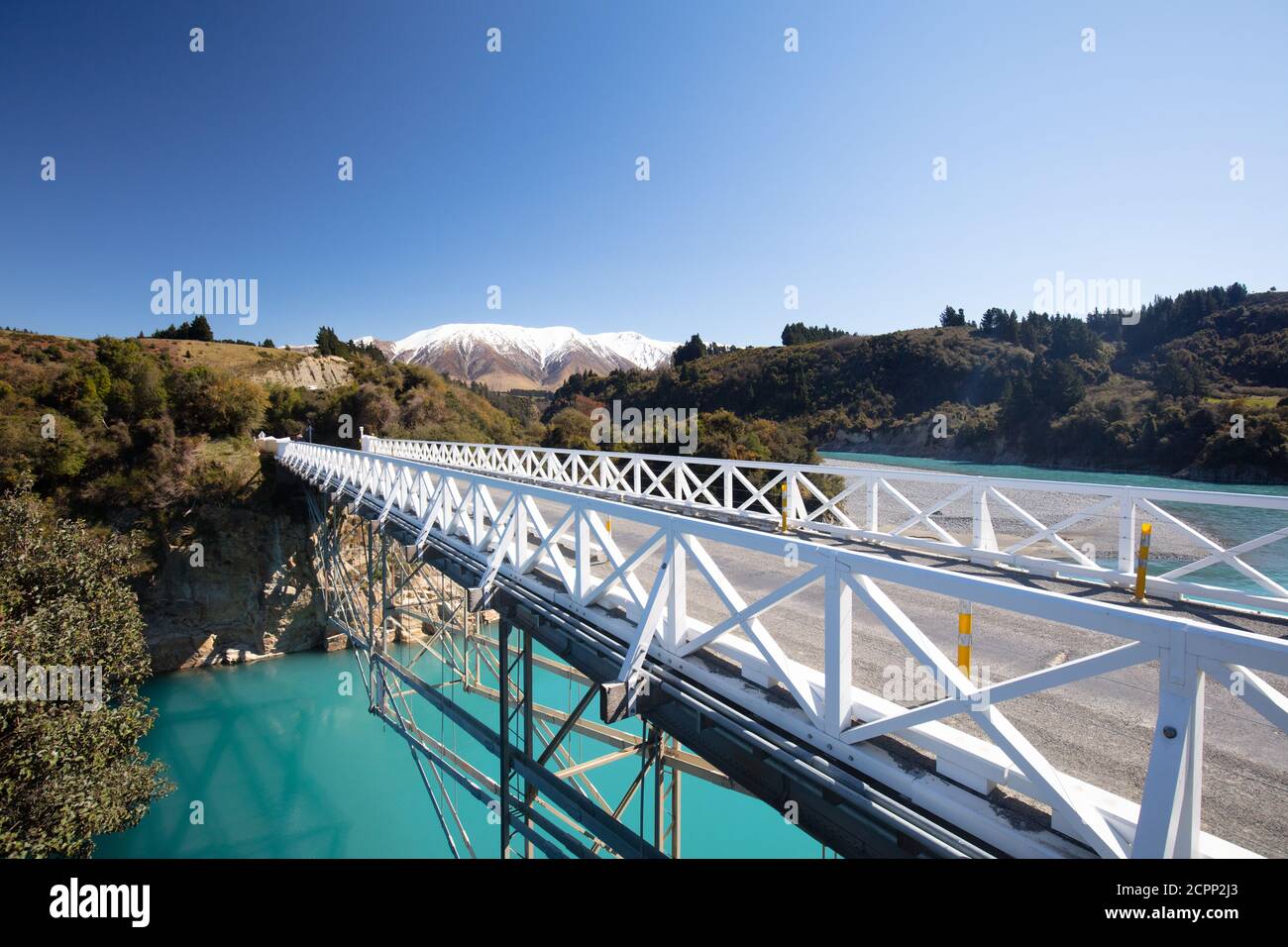Rakaia Gorge in New Zealand Stock Photo