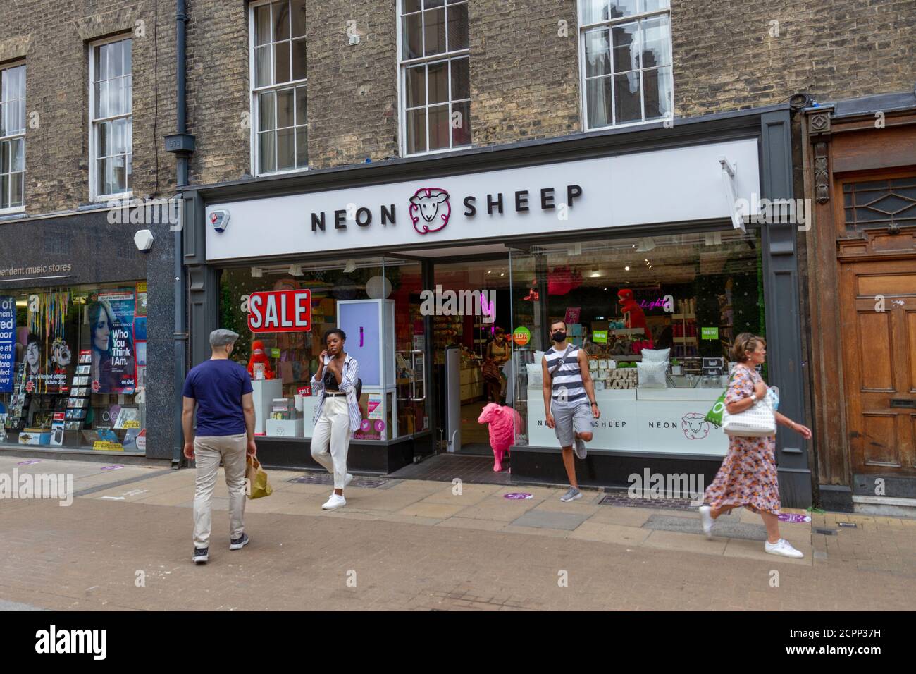 Branch of Neon Sheep homeware shop on Sidney Street in Cambridge, Cambridgeshire, UK. Stock Photo