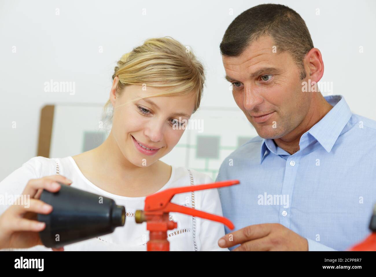 Fire safety inspector hi-res stock photography and images - Alamy