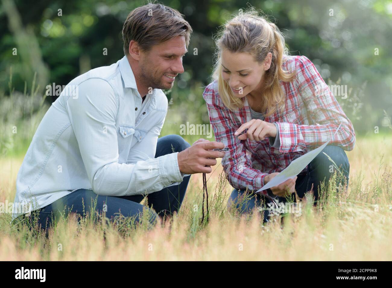 happy couple in love in the nature Stock Photo - Alamy