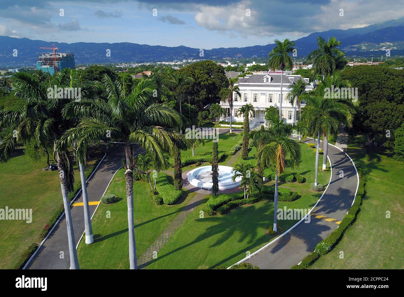 Devon House in Kingston Jamaica is the former residence of George Stiebel, dating to 1881. Nowdays is a museum, opening its gardens for public and fam Stock Photo