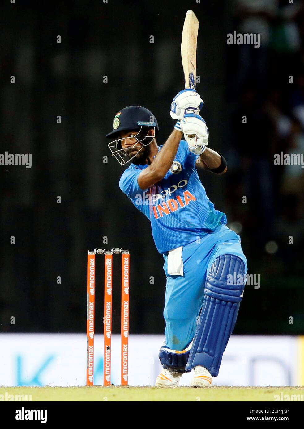 Cricket Only T20 Match Sri Lanka V India Colombo Sri Lanka September 6 2017 India S Lokesh Rahul Hits A Boundary Reuters Dinuka Liyanawatte Stock Photo Alamy