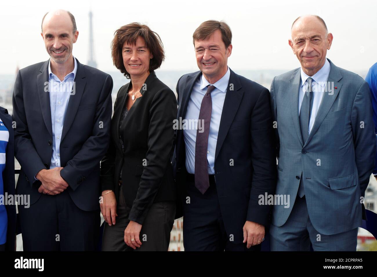 From L to R : Joon's CEO Jean-Michel Mathieu, Joon's Chief Operating  Officer Sophie Bordmann, Air France's General Director Franck Terner and  Jean-Marc Janaillac, Chairman and Chief Executive Officer of Air France-KLM