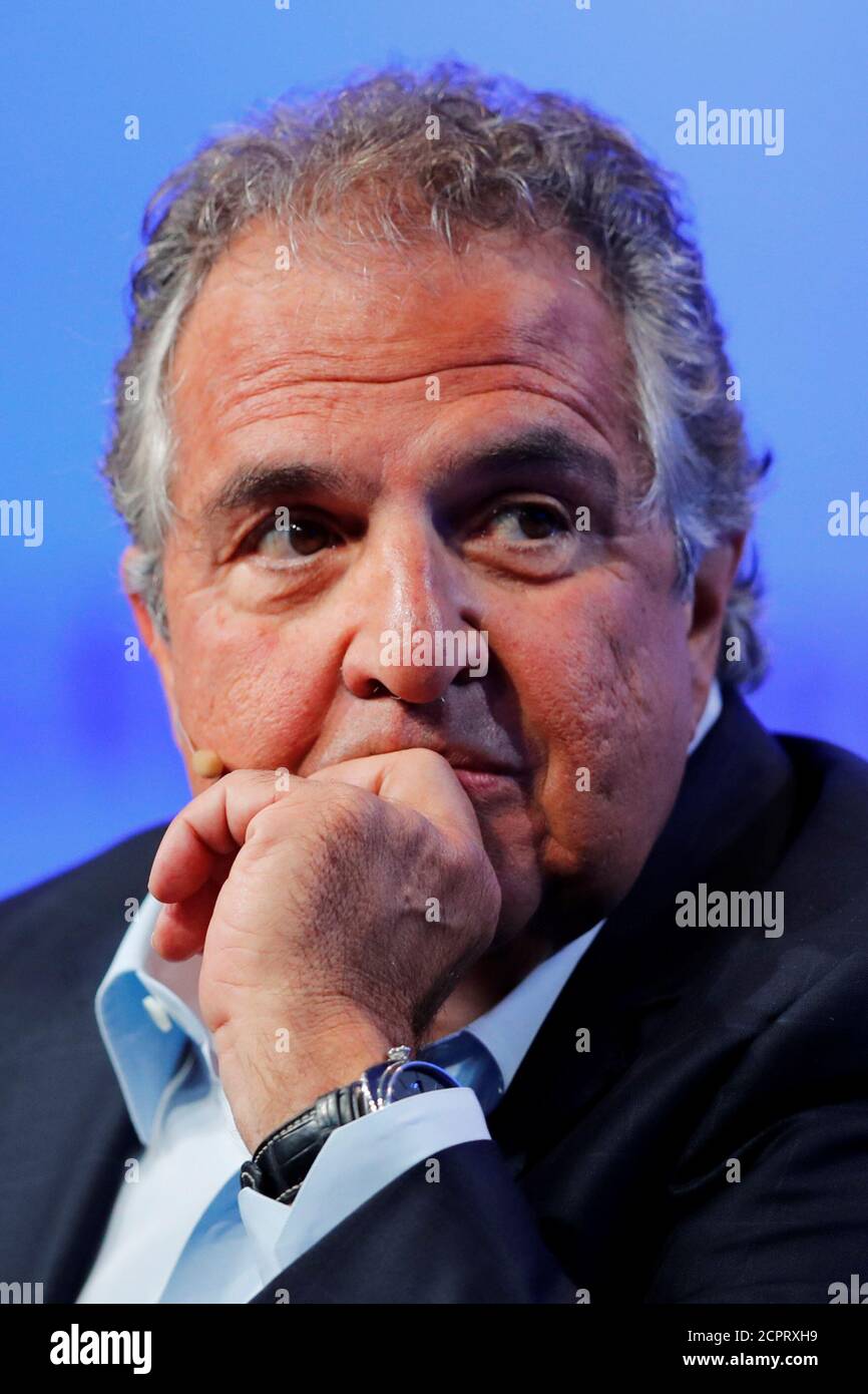Jim Gianopulos, Chairman and CEO, Paramount Pictures, speaks at the Milken Institute 21st Global Conference in Beverly Hills, California, U.S., May 1, 2018.    REUTERS/Mike Blake Stock Photo