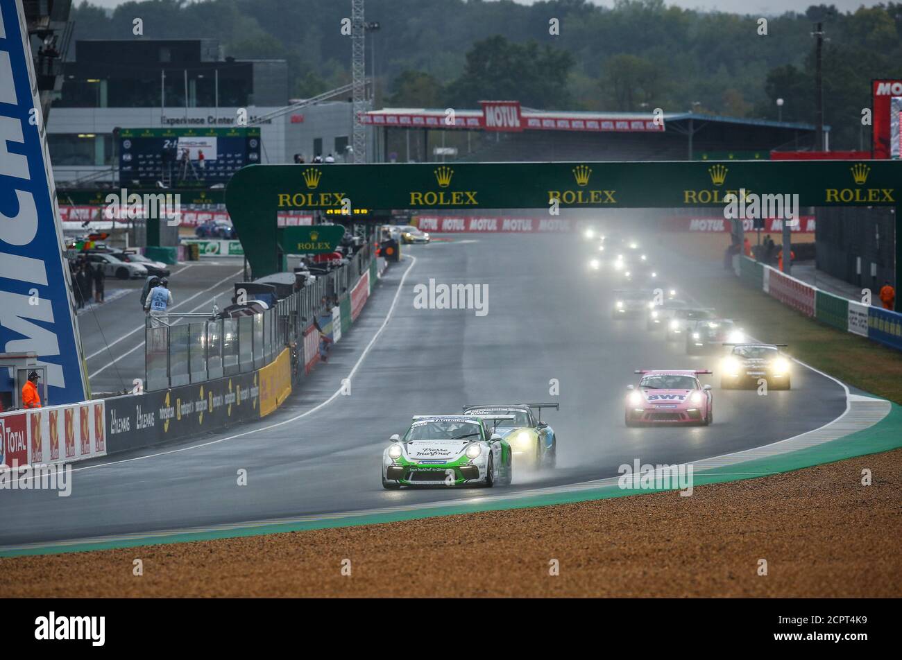 Le Mans, France. 19th Sep, 2020. 01 Guven Ayhancan, Martinet by Alm..ras, Porsche 911 GT3 Cup, action during the 2020 Porsche Carrera Cup on the Circuit des 24 Heures du Mans, from September 18 to 19, 2020 in Le Mans, France - Photo Thomas Fenetre / DPPI Credit: LM/DPPI/Thomas Fenetre/Alamy Live News Credit: Gruppo Editoriale LiveMedia/Alamy Live News Stock Photo