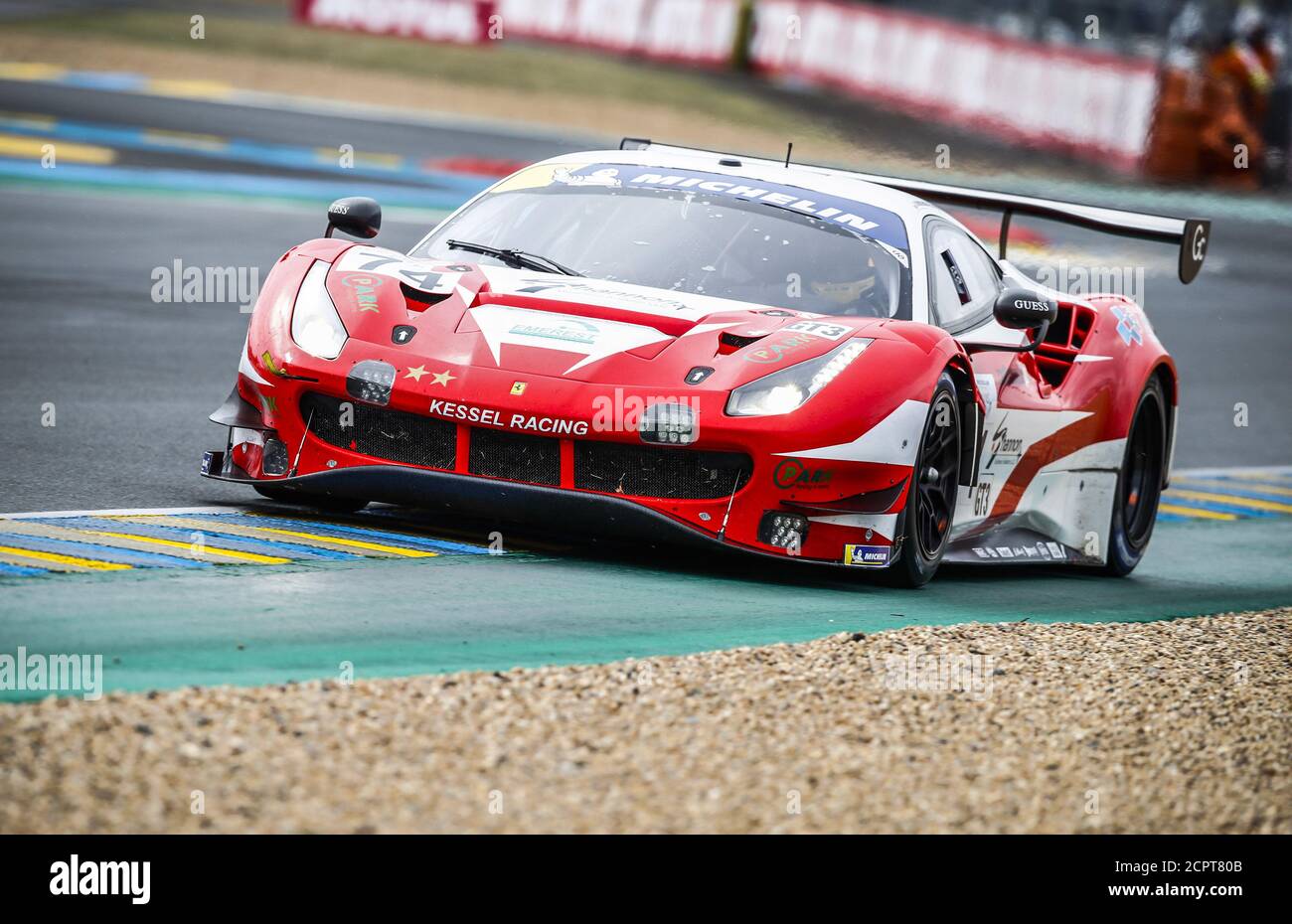 Le Mans, France. 19th September, 2020. 74 Broniszewski Michael (pol), Perel David (zaf), Kessel Racing, Ferrari 488 GT3, action during the 2020 Road to Le Mans, 4th round of the 2020 Michelin Le Mans Cup on the Circuit des 24 Heures du Mans, from September 18 to 19, 2020 in Le Mans, France - Photo Xavi Bonilla / DPPI Credit: LM/DPPI/Xavi Bonilla/Alamy Live News Stock Photo
