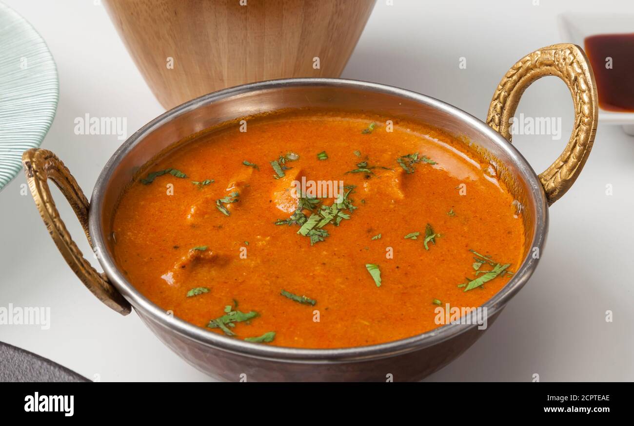 Indian food paneer curry dish Stock Photo