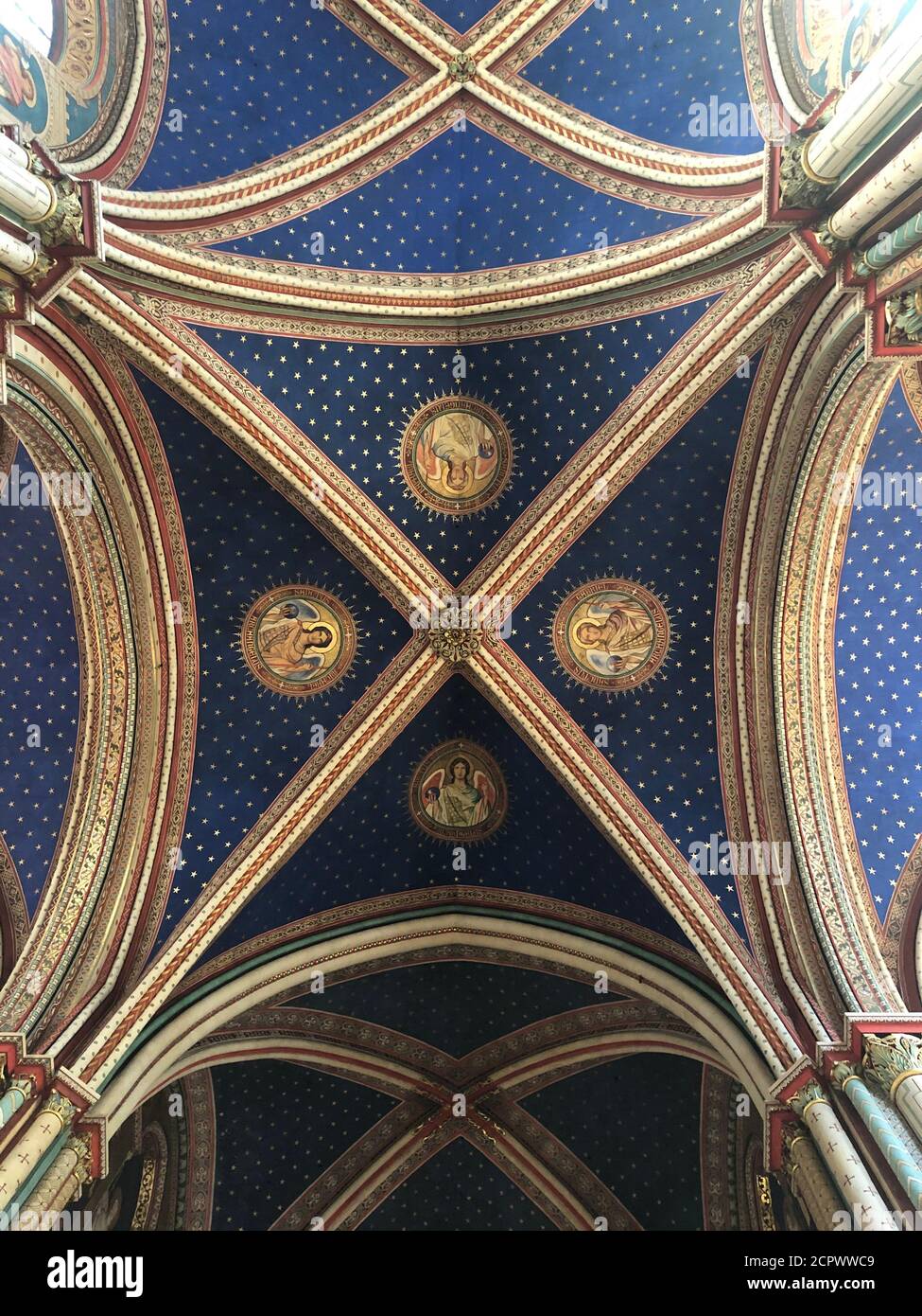 Interior of the Saint Germain des Pres church in Paris Stock Photo - Alamy